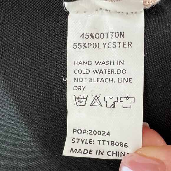 Thinkable Beige Cropped Cami Top Knit Tie Front Ribbed Strap Ruffle Hem XS? - Picture 9 of 9